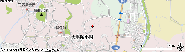 奈良県宇陀市大宇陀小附周辺の地図
