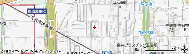 奈良県橿原市東坊城町89周辺の地図