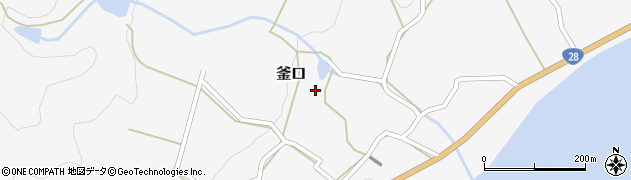 兵庫県淡路市釜口707周辺の地図