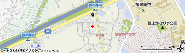 大阪府堺市南区野々井875周辺の地図