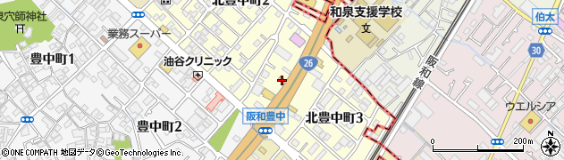 すき家２６号泉大津店周辺の地図