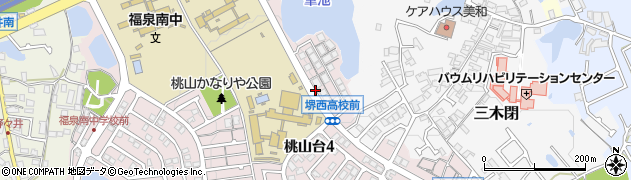 堺西高校前周辺の地図