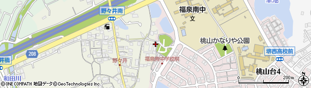 大阪府堺市南区野々井25周辺の地図