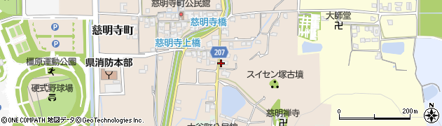 奈良県橿原市慈明寺町329周辺の地図