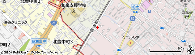 大阪府和泉市伯太町1丁目7-54周辺の地図