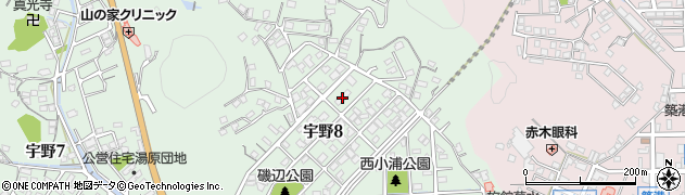 虎所住宅周辺の地図