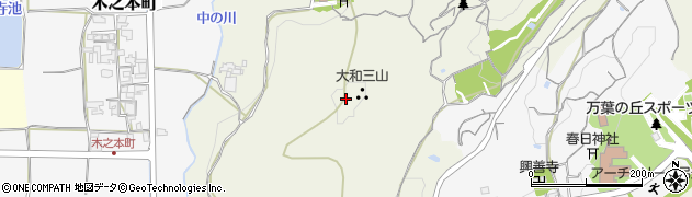 天香久山周辺の地図