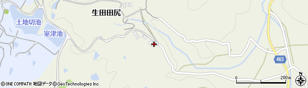 兵庫県淡路市生田田尻1033周辺の地図