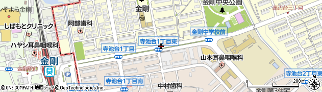 久野喜台二丁目周辺の地図