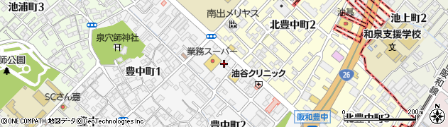 ホワイト急便阪和豊中店周辺の地図