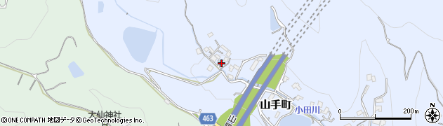 広島県福山市山手町2043周辺の地図