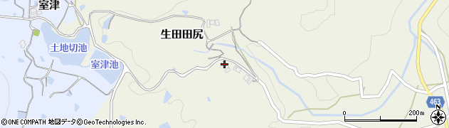 兵庫県淡路市生田田尻1028周辺の地図