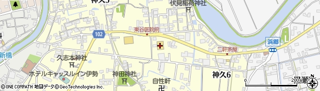 ダイソー伊勢神久店周辺の地図