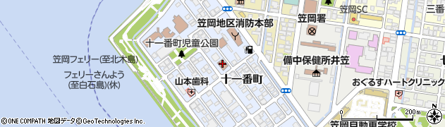 岡山地方法務局　笠岡支局人権相談周辺の地図