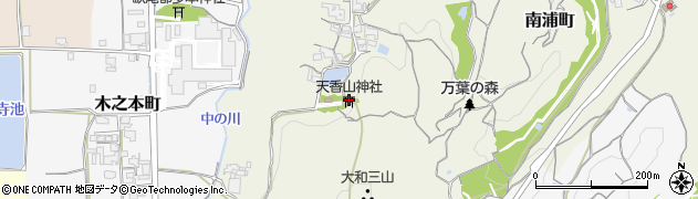 天香山神社周辺の地図