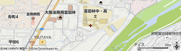 大阪府立富田林高等学校周辺の地図