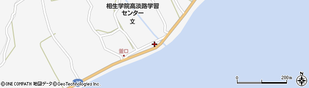 兵庫県淡路市釜口1322周辺の地図