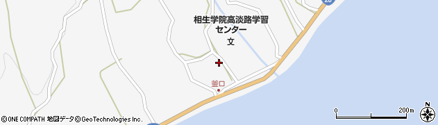 兵庫県淡路市釜口1289周辺の地図