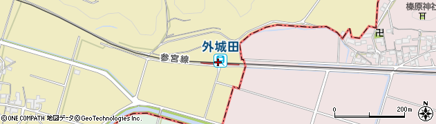 外城田駅周辺の地図