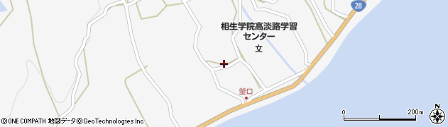 兵庫県淡路市釜口1348周辺の地図