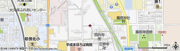 奈良県橿原市四分町周辺の地図