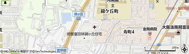 大阪府富田林市錦ケ丘町周辺の地図