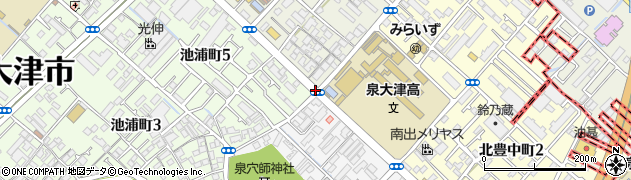 大津高校前周辺の地図
