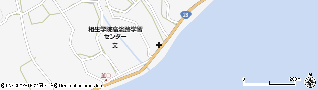 兵庫県淡路市釜口1643周辺の地図