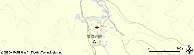 奈良県桜井市粟原2009周辺の地図