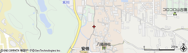 奈良県桜井市生田周辺の地図