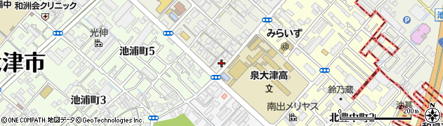 大阪府泉大津市宮町5周辺の地図