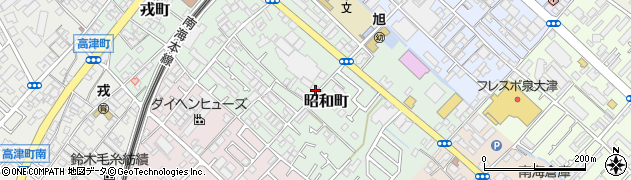 大阪府泉大津市昭和町周辺の地図