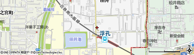 大和高田市立　サイクルポート浮孔周辺の地図