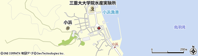 小浜簡易郵便局周辺の地図