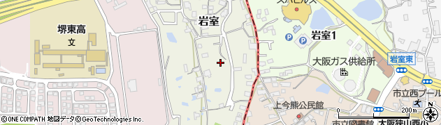 大阪府堺市南区岩室周辺の地図