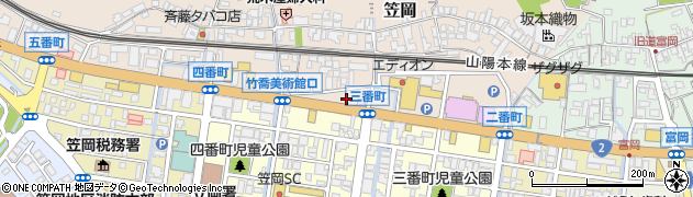 大阪王将 笠岡店周辺の地図