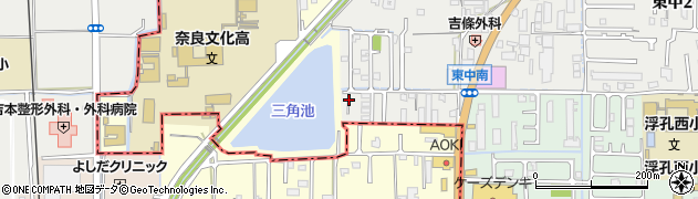 奈良県大和高田市東中1丁目15周辺の地図