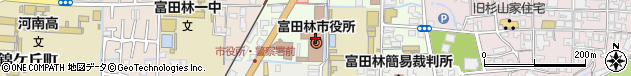 大阪府富田林市周辺の地図