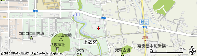 奈良県桜井市上之宮61周辺の地図