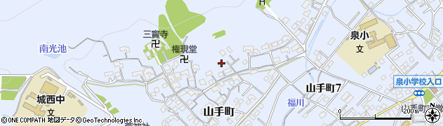 広島県福山市山手町3401周辺の地図
