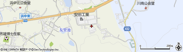 岡山県浅口郡里庄町浜中1132周辺の地図