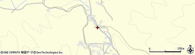 奈良県桜井市粟原周辺の地図