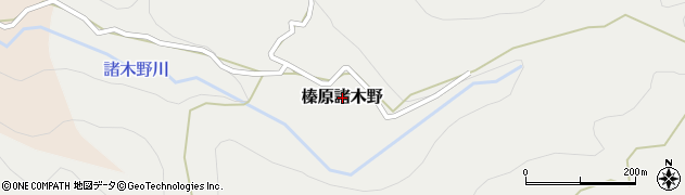 奈良県宇陀市榛原諸木野周辺の地図