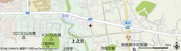 奈良県桜井市上之宮59周辺の地図