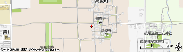 奈良県橿原市高殿町156周辺の地図
