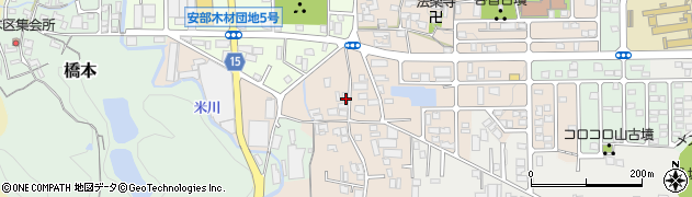 奈良県桜井市阿部10周辺の地図