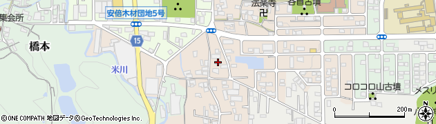 奈良県桜井市阿部7周辺の地図