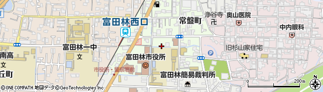 大阪府富田林市常盤町周辺の地図