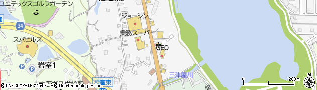 餃子の王将 亀の甲店周辺の地図