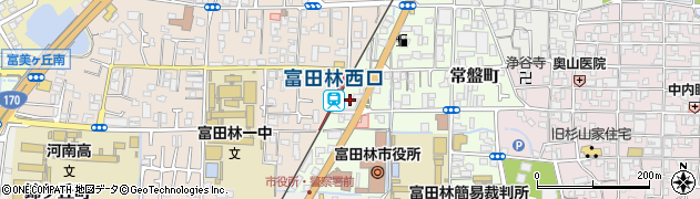 大阪府富田林市常盤町4周辺の地図